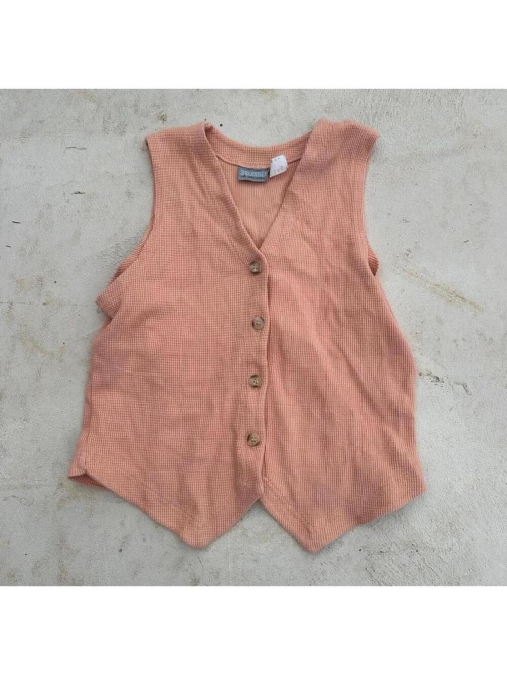 Vintage Orange Vest Size S
